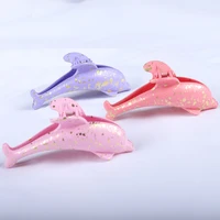fashion 11cm big crab hair claw clips women girls plastic dolphin barrettes hair clamps ponytail holder hairpin hair accessories
