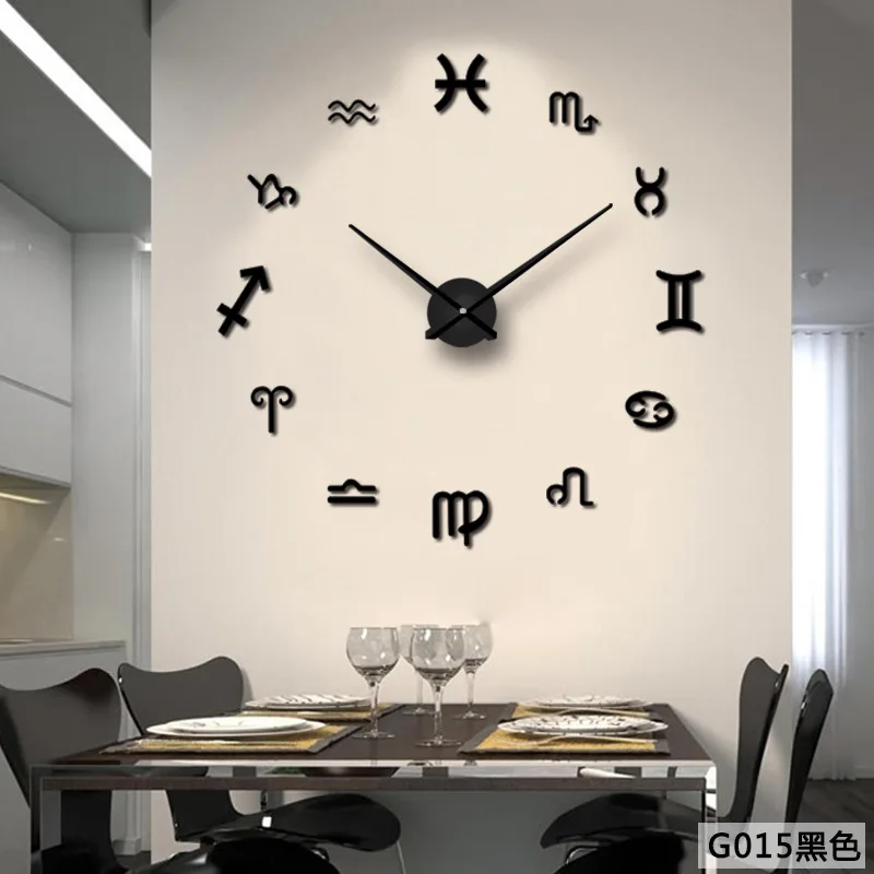 Настенные часы &quotсделай сам&quot Наклейки современный дизайн большие для гостиной