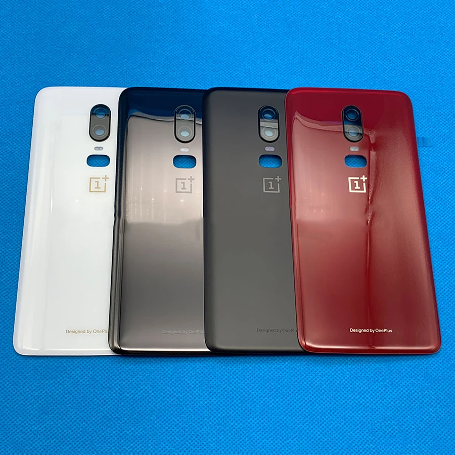 100% оригинальное 3D стекло для Oneplus 6 Крышка батарейного отсека чехол задняя крышка