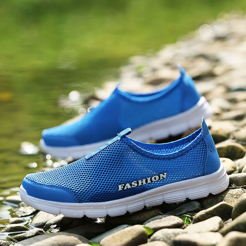 Summer 2018 New Men Shoes Sneakers Mesh Falt Casual Lofers Slip-on Low Cut Shallow Mouth Couple Non-slip Breathable | Обувь