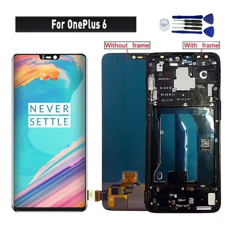 

Сменный ЖК-экран для OnePlus 6, дигитайзер в сборе с сенсорной панелью