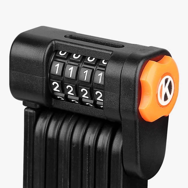 

Bicycle Lock Alloy Steel Folding Lock Mtb Road Bike Lock Anti-Theft Lock Password Lock Safe Cycling Accessories