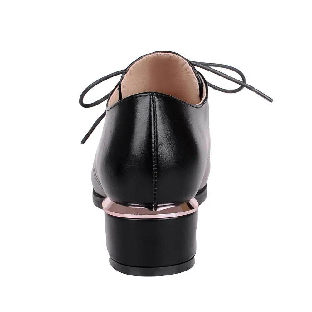 4 см Туфли-оксфорды из замши на не сужающемся книзу массивном каблуке с круглым