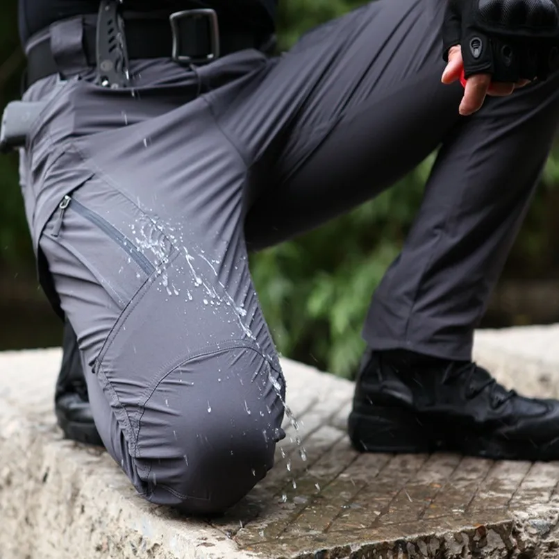 IX9 City Tactical Cargo Pants Men Combat SWAT Army Military Pants Waterproof quick dry Man Casual Outdoor Trousers XXXXXL