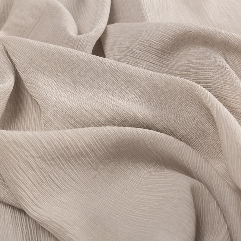 Ткань из креп-хлопка и полиэстера для шитья летних платьев или одежды тонкая