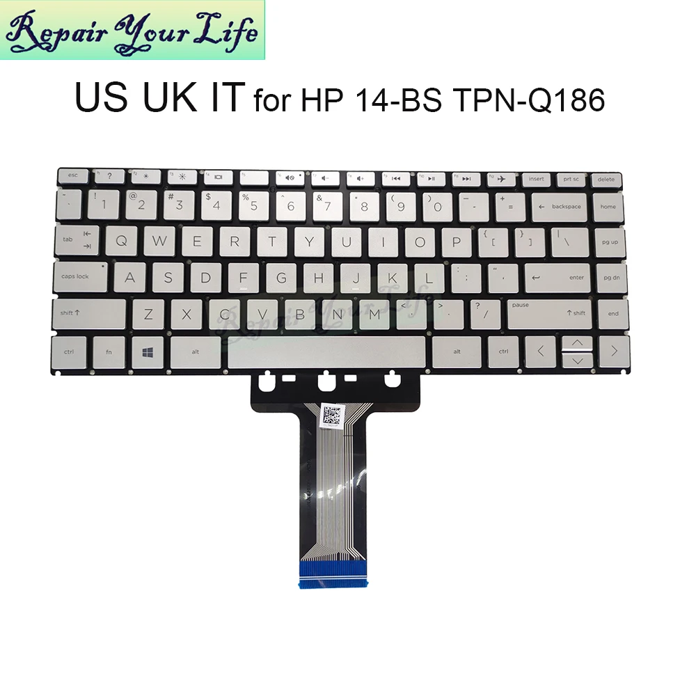Ноутбук с английской клавиатурой UK US IT для HP Pavilion 14-BS 14-BA 14-CC 14-BF TPN-W125 Q186 Q189 Q187 C131