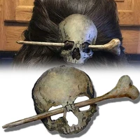 retro vintage punk metal skull hairpins hair clips for women holloween decoration hair sticks headwear hairclip hair accessories