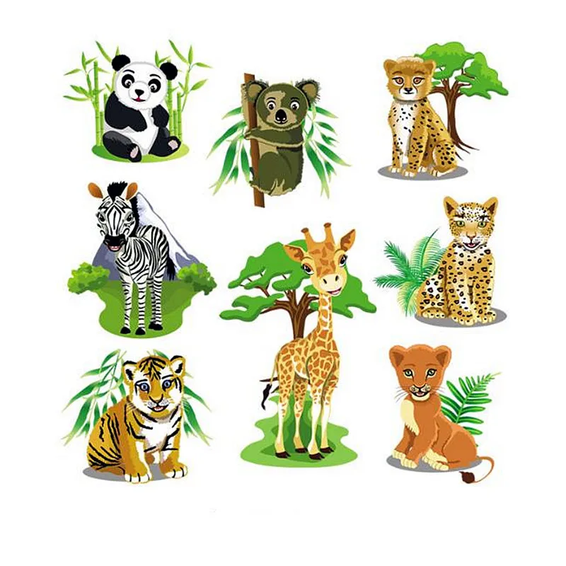 

Patches Forest Animal Transfert Thermique Vetement Clothes Stickers Stranger Things Appliques For Clothing Riverdale Biker Patch