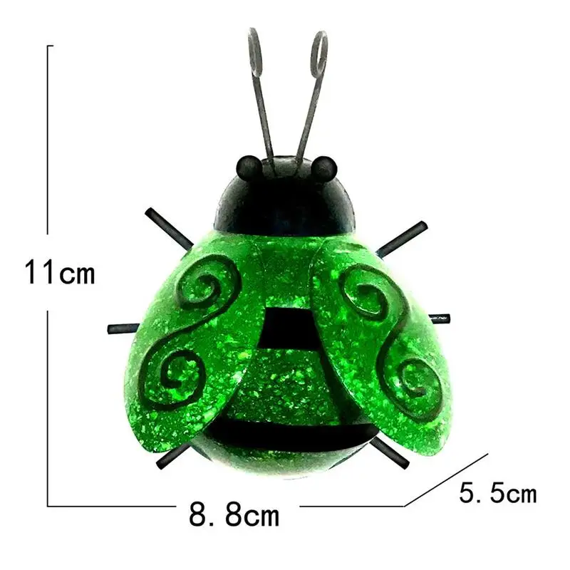 Металлическая садовая статуя Beatles украшения для газона Насекомого наружного