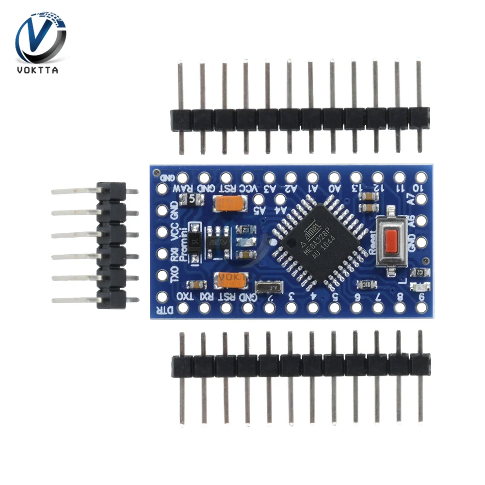 

Pro Mini 328 Mini 3,3 V/8 M 5V/16M ATMEGA328 ATMEGA328P-AU 3,3 V/8MHz 5V/16MHZ для Arduino