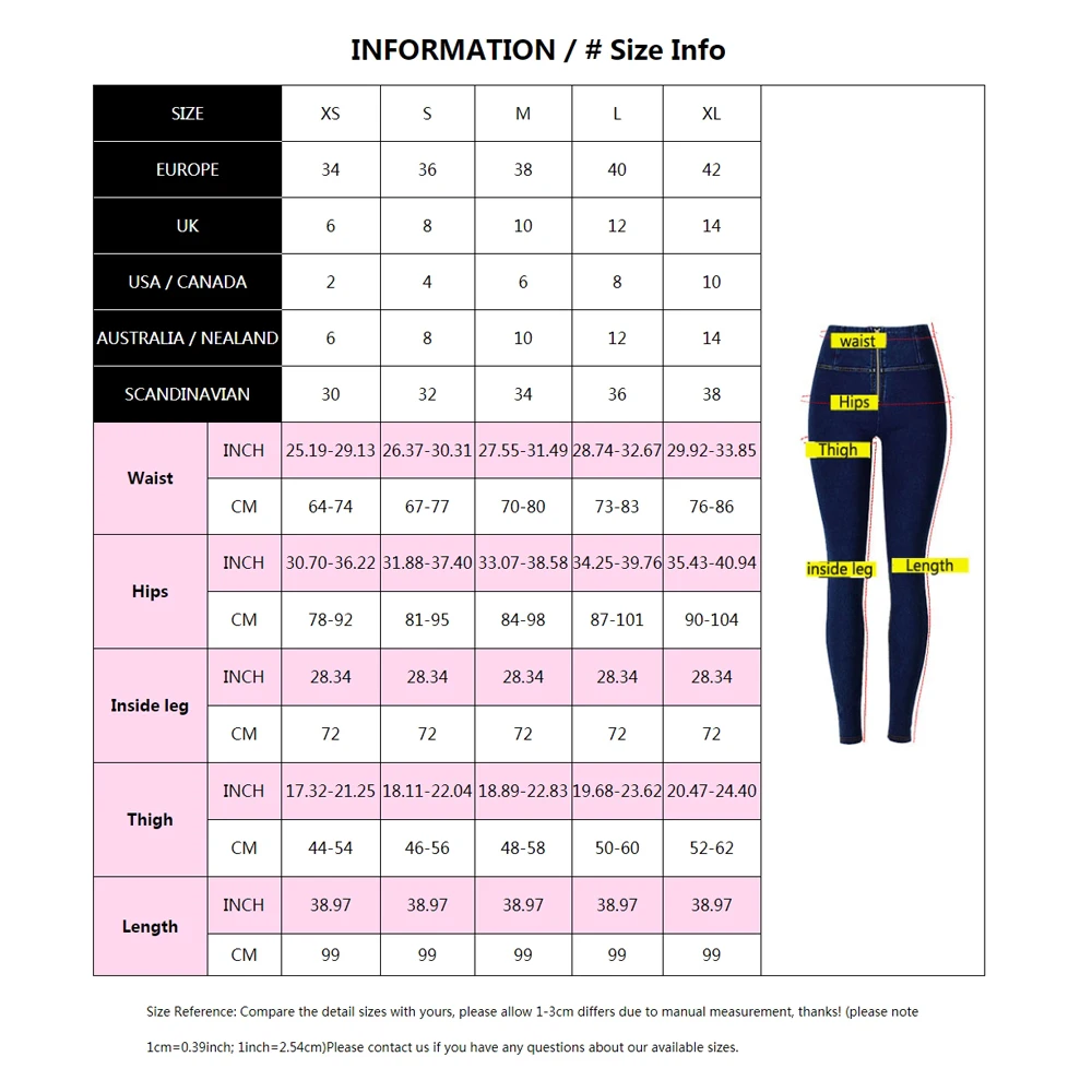 

LORDLDS Women Jeans 2019 High waist Push Up Skinny Black Blue Denim Pencil Pants trousers Casual Clothing for women