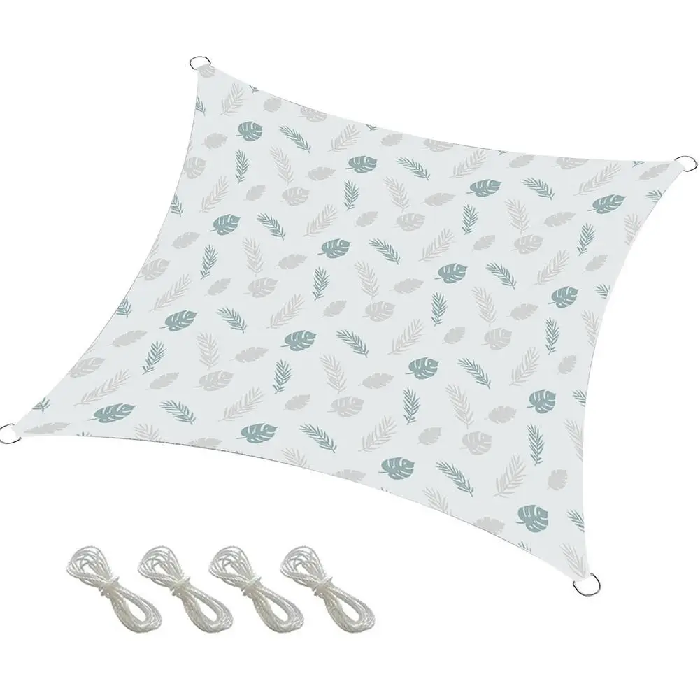 

2x2m/3x3m/4x4m Outdoor Shade Sail 300D Waterproof Rectangular Canopy UV Awning Cover For Outdoor Courtyard Garden Backyard