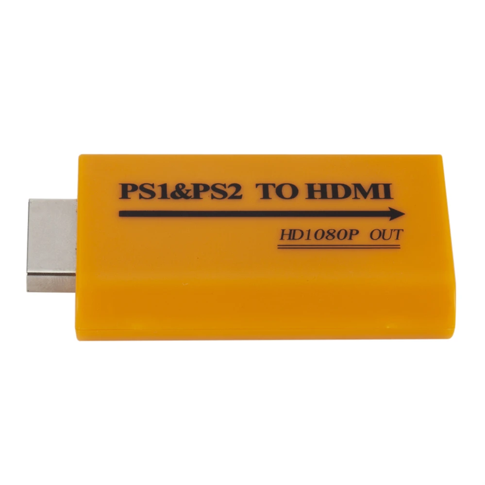 PzzPss For PS1/PS2 to HDMI Adapter Converter Up 1080P Output Monitor Projector Convert Video/Audio Game Plug and Play |