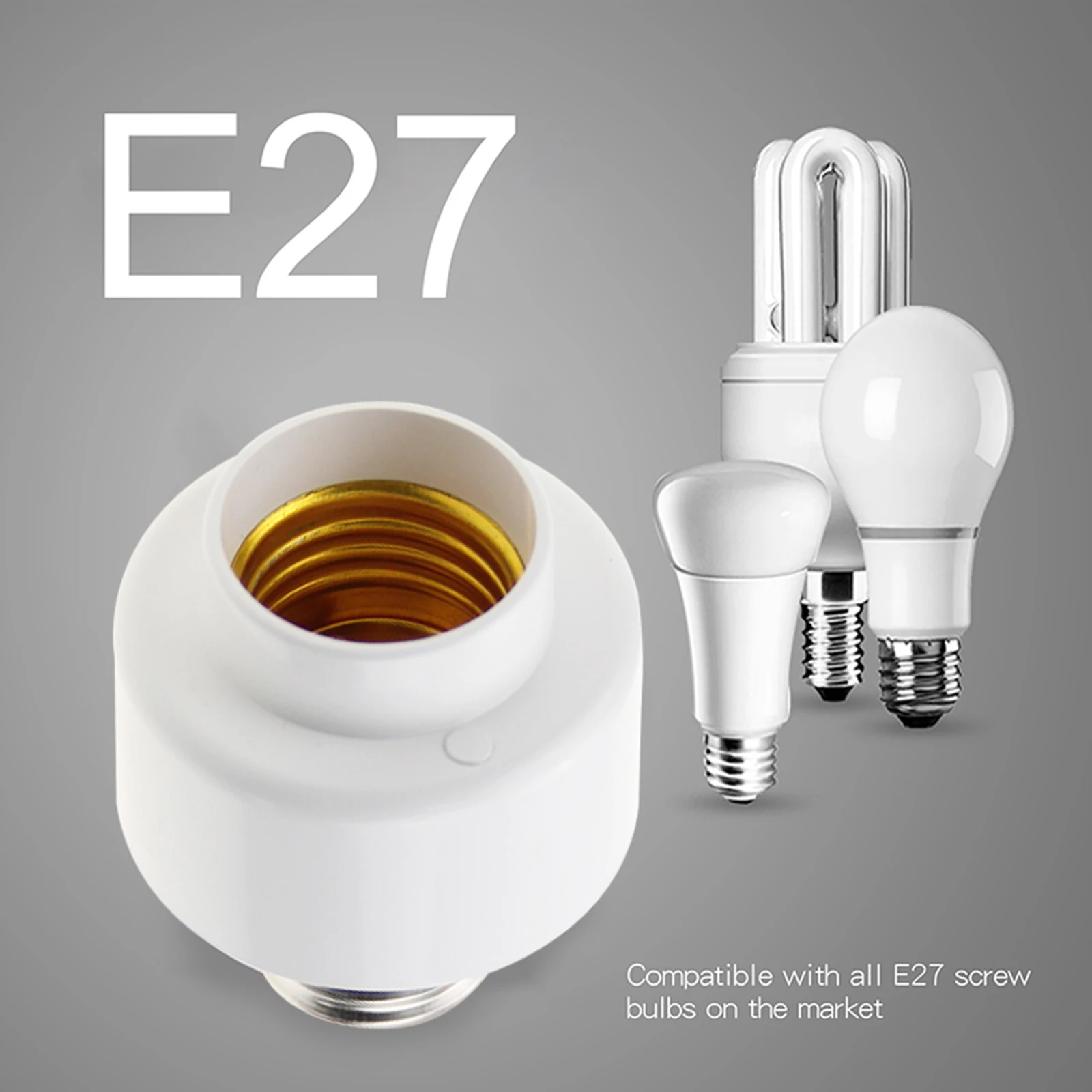 Tuya Smart Slampher WiFi умный светильник держатель лампы E27 Беспроводной светильника или