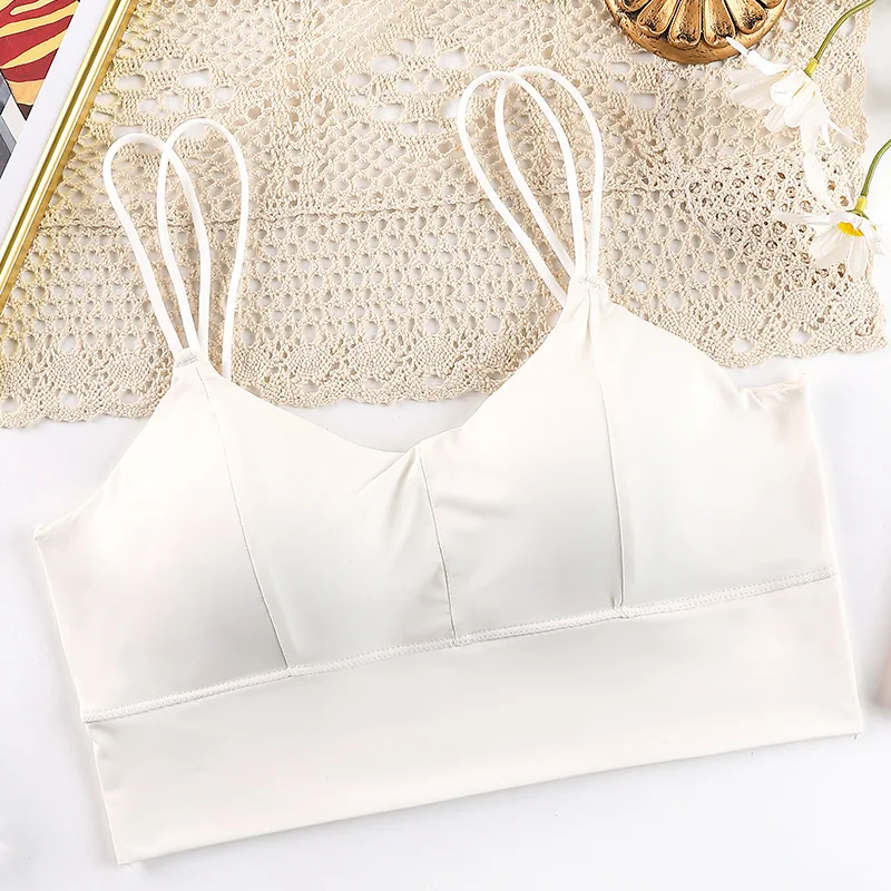 

Linbaiway 2021 Bralette Sports Bras for Women Sexy Lingerie Push Up Wireless Underwear Padded Tube Tops Soft Vest Brassiere