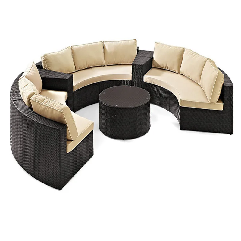 European style leisure sofa sets round shape outdoor sectional | Мебель