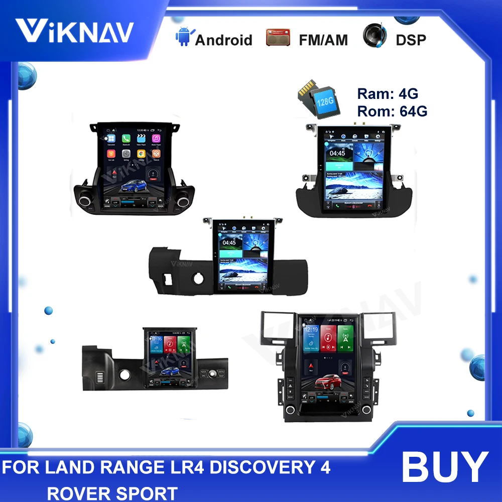 

Автомобильный мультимедийный плеер Android, автомобильное радио для Land Range Rover Sport/ LR4 Discovery 4, GPS-навигация, стерео видеоплеер, головное устройств...