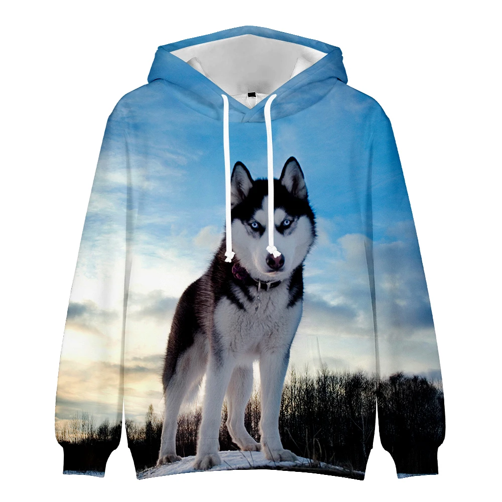 

Autumn Hooded Lovely Dog 3D Hoodies Men Women Sweatshirt Fashion Long Sleeve Casual Streetwear Funny Animal Bo Men-Pullovers