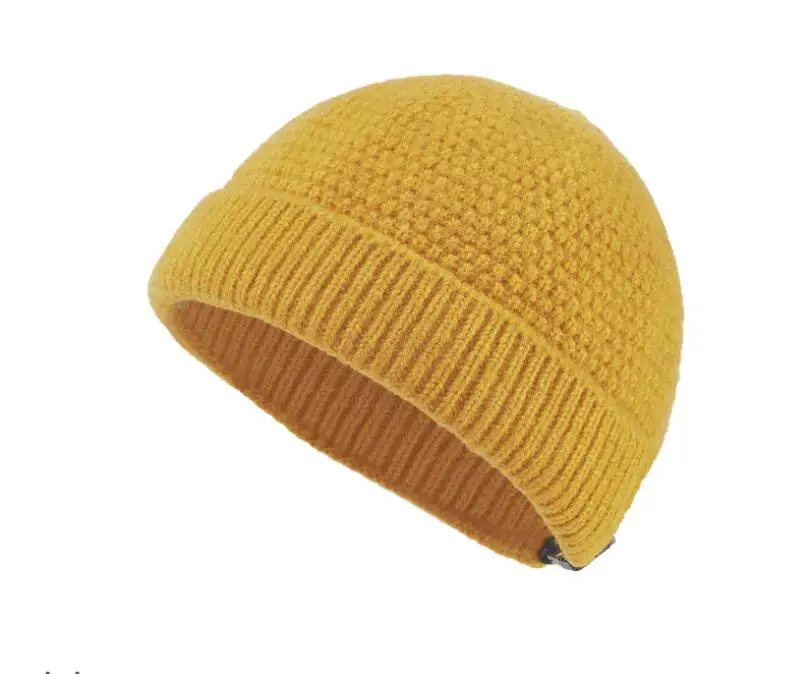 

Melon shell hat winter all-match solid color knitted hats women casual warm woolen cap men adjustable