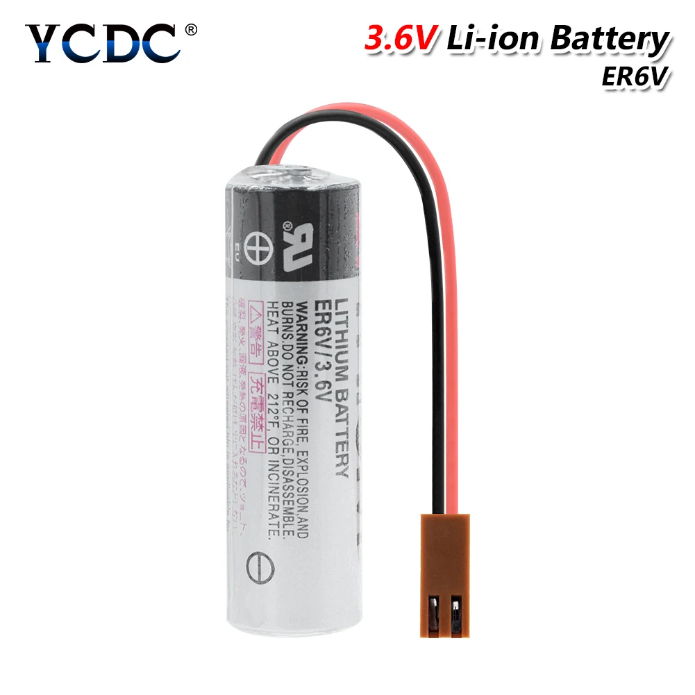 YCDC ER6V 3 6 V 2000mAh аккумулятор PLC для Toshiba CNC станка контроллер литий ионные резервные