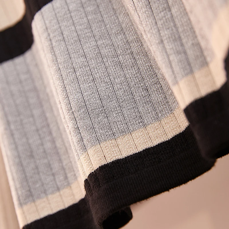 Женский костюм укороченный топ вязаный свитер комплект одежды из 2 предметов