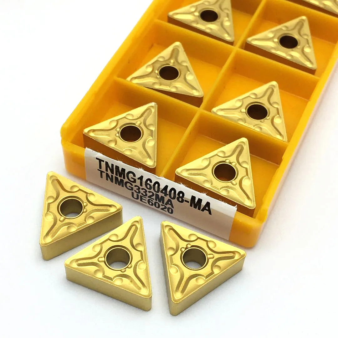 TNMG160408 TNMG160404 TNMG160404R TNMG160404L VP15TF UE6020, herramienta de torneado de hoja de carburo de alta calidad TNMG, piezas de torno de metal