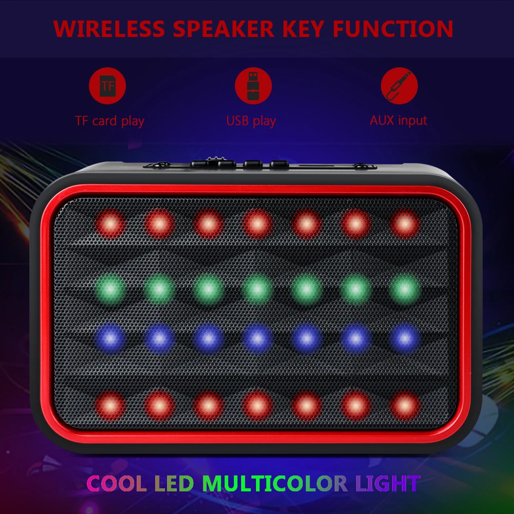 TOPROAD HIFI Портативная Беспроводная bluetooth колонка стерео басовая сабвуфер