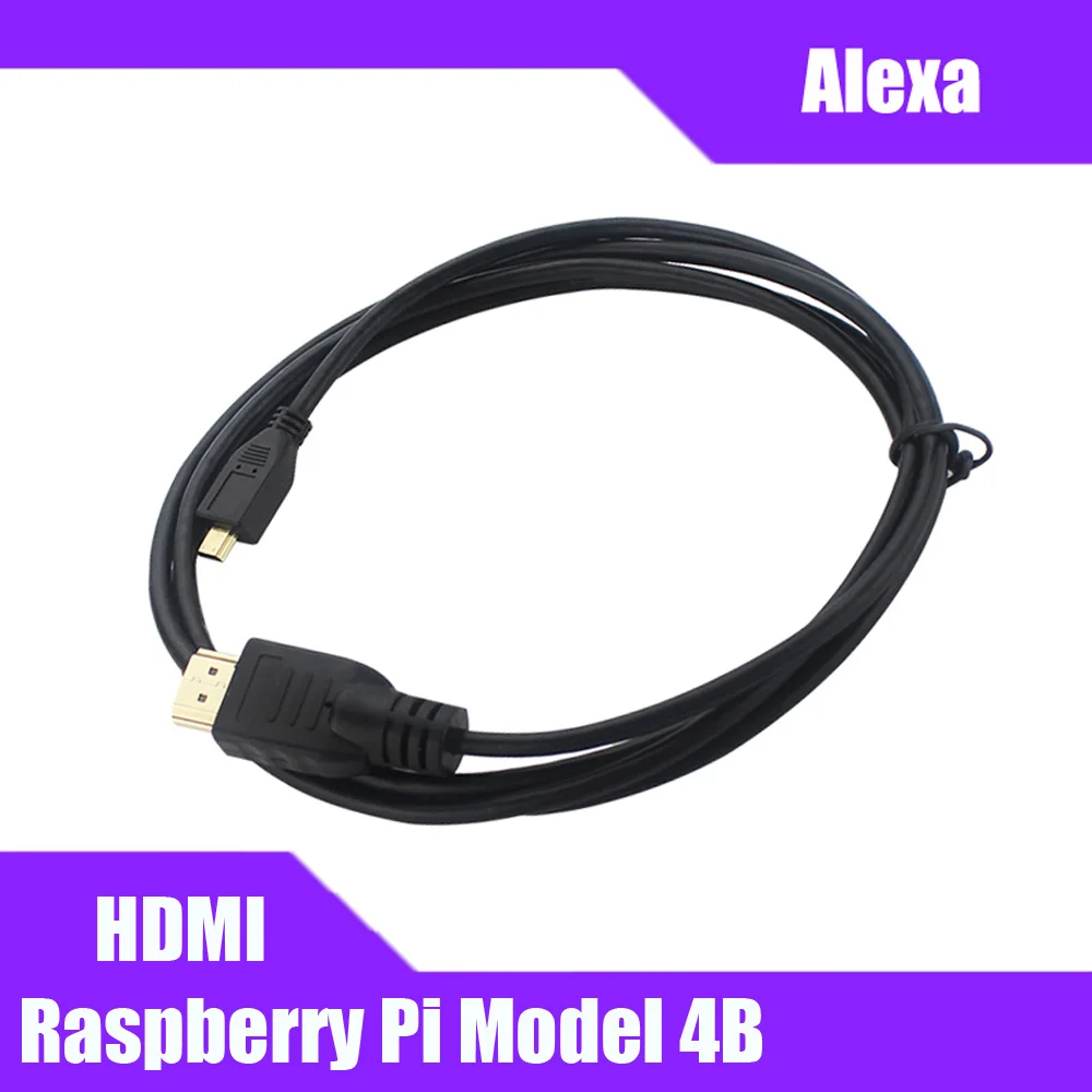 Raspberry Pi 4B Micro HDMI в видео кабель поддержка 4K адаптер Шнур для планшета HDTV Android