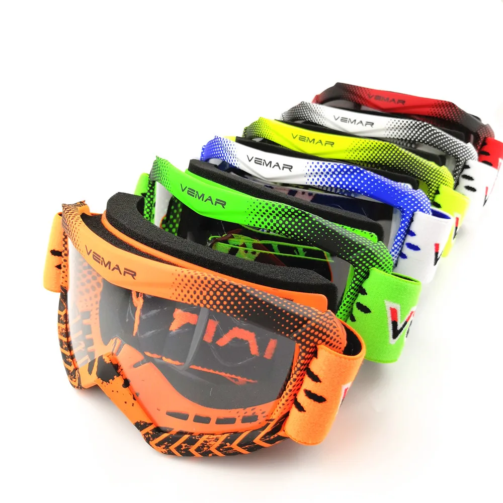 Детские мотоциклетные очки VEMAR ветрозащитные с защитой от УФ излучения для