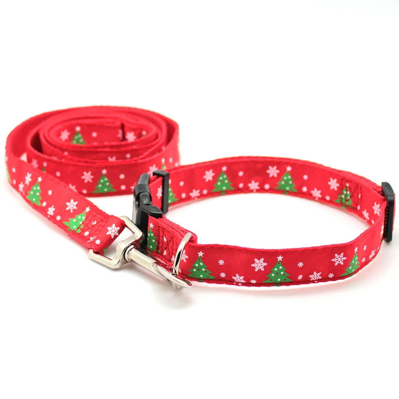 Ошейник для собак высокое качество Рождественский поводок домашних животных