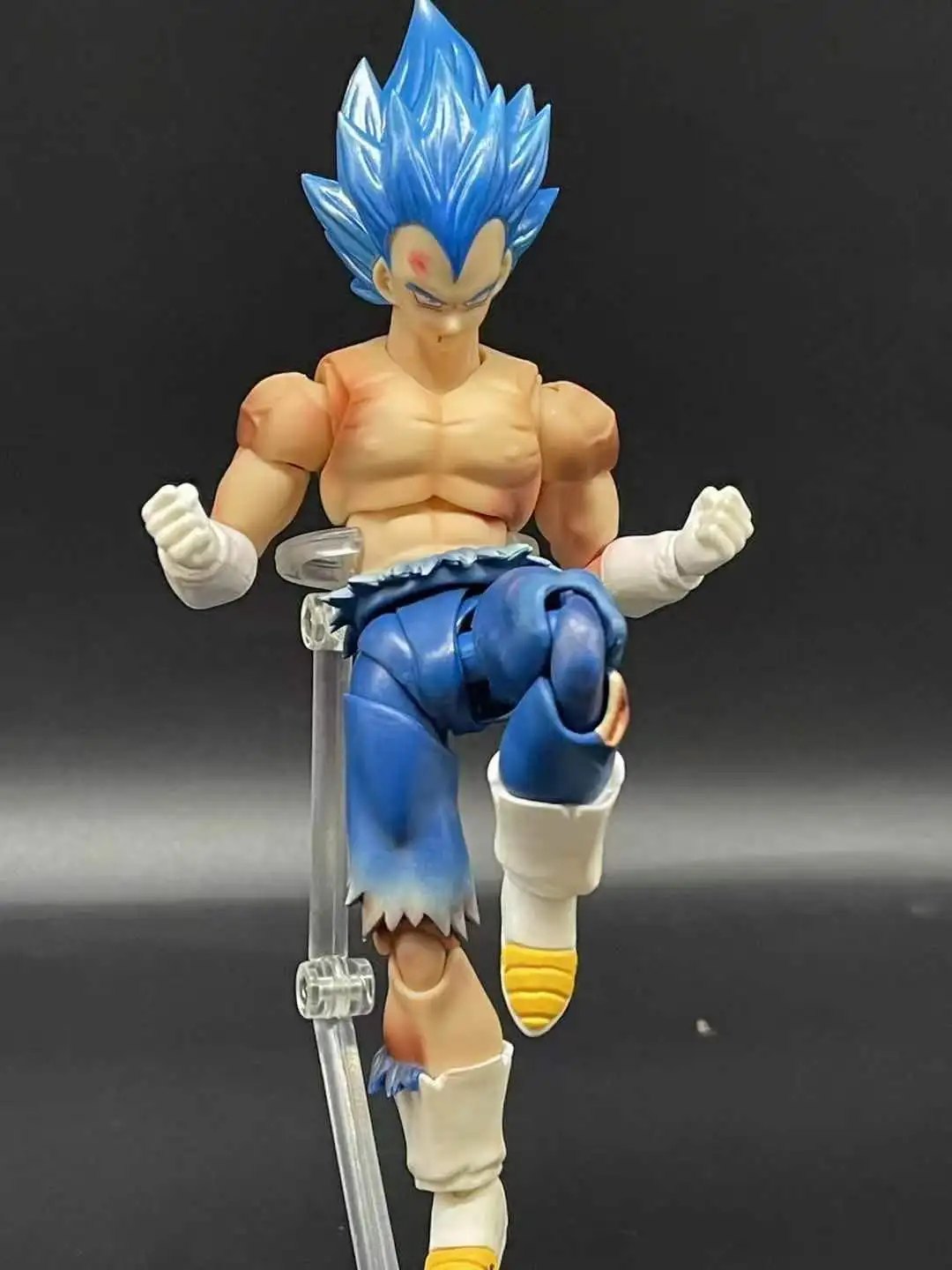 SHF Kong Beget Blue Hair Action PVC Figure Model Toy Battle Damage Bleed | Игрушки и хобби