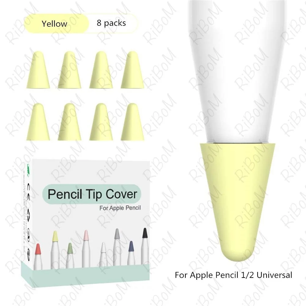 

8 шт., силиконовые наконечники для сенсорного экрана Apple Pencil 1 2, 2020 дюйма