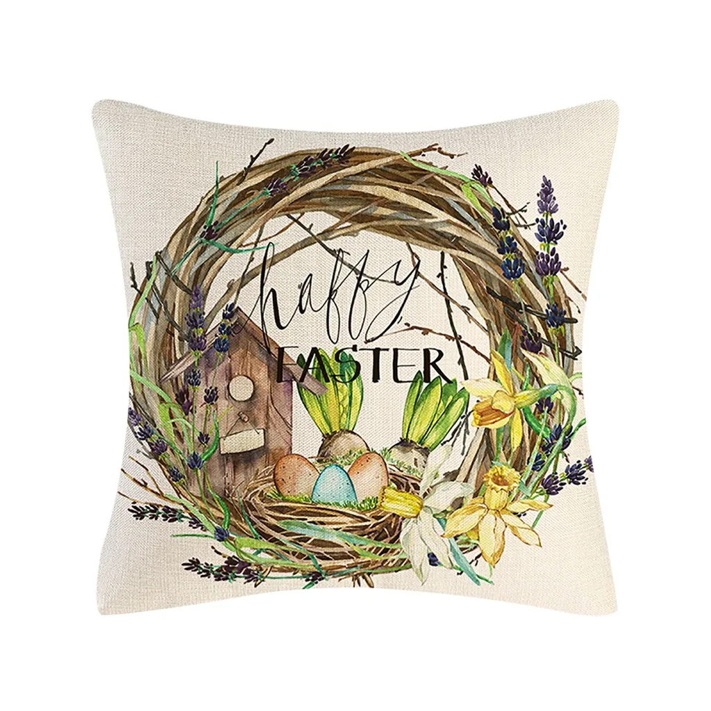 Чехол для Пасхальной подушки чехол в виде Розы квадратный дивана автомобильный