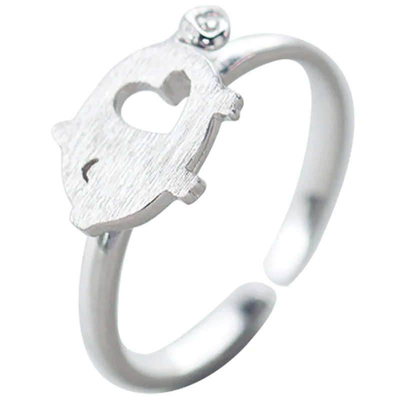 Кольца на палец в виде свиньи креативные открытые Колечки форме животного тона