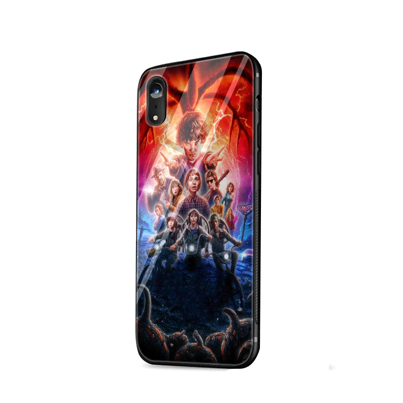 Чехол для мобильного телефона стекло iPhone Xr X Xs Max 7 8 6 6s Plus чехол странные вещи