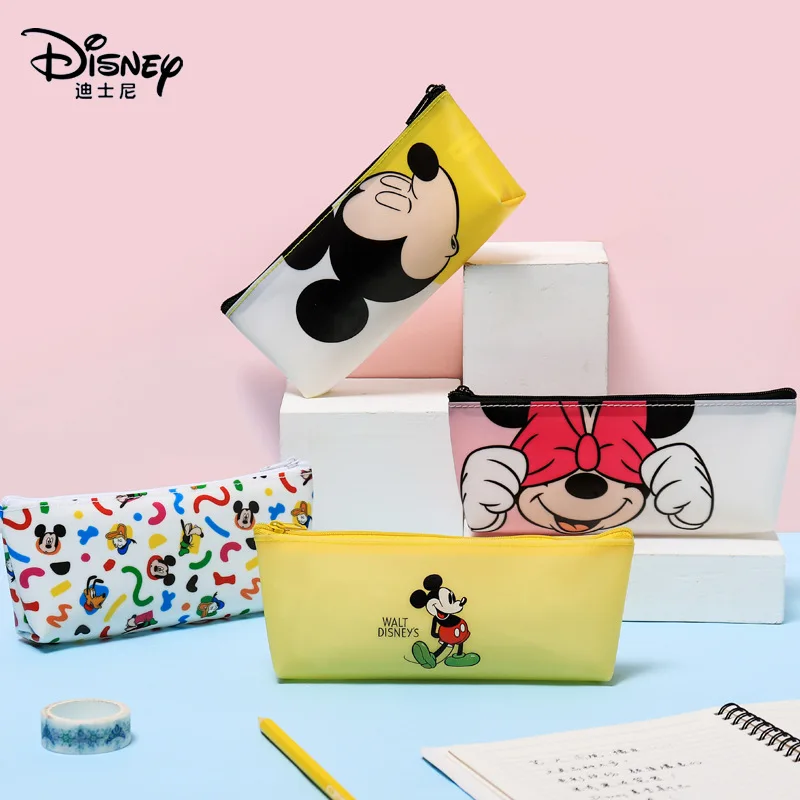 

Disney Mickey Minnie pencil bag student cartoon stationery PVC cute Christmas gift pencil bag boys and girls learning prizes