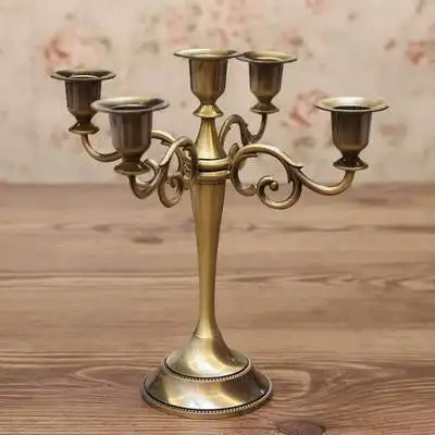 

Wholesale Silver/Gold/Black/Bronze Metal Candle Holder 5-arms/3-arms Candle Stand Wedding Candlestick Candelabra