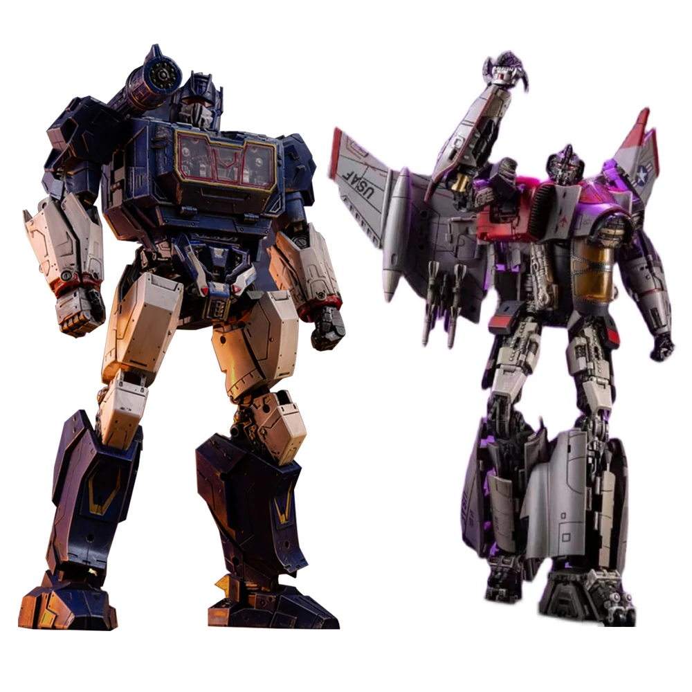 Экшн фигурка Thunder Warrior SX01 SX 01 02 Soundwave Blitzwing Plane с светильник кой Triplechanger G1 SPL55|Игровые