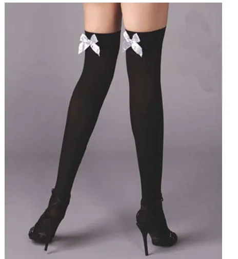Тонкие HOLD-UPS с бантиком сексуальные шелковые чулки универсальные милые носки для