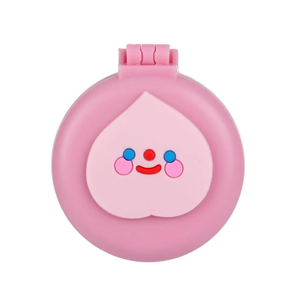 Складная расческа для волос 2-в-1 милая мультяшная портативная щетка с зеркалом