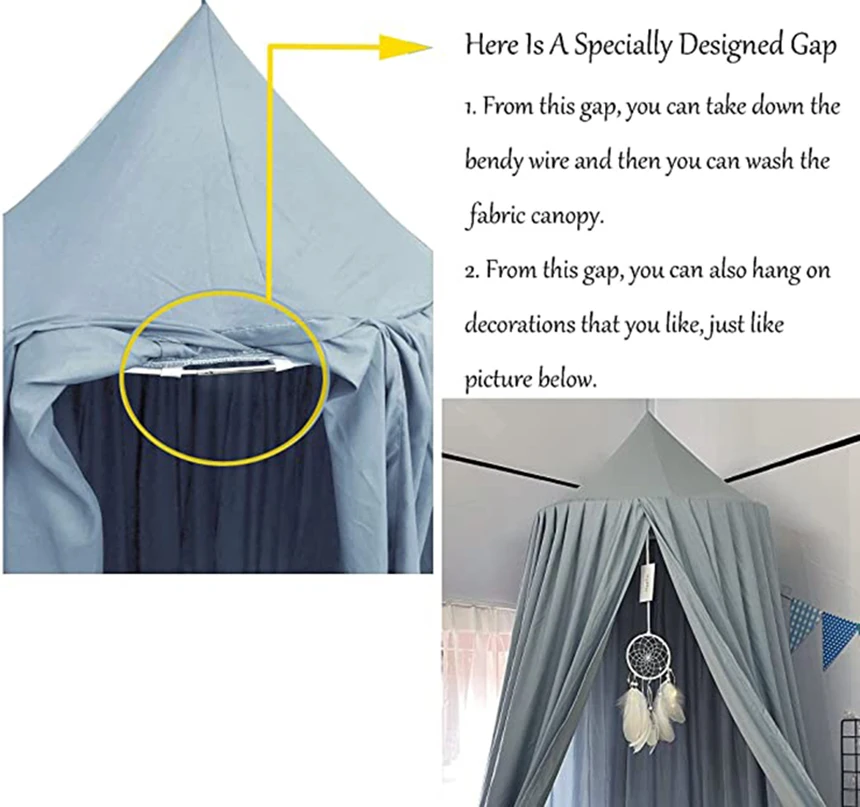 Купольная москитная сетка внутри очень большая детская кровать палатка навес