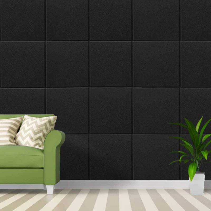 

12PCS Environmental Soundproofing Board Decorative Wall Stickers Home And Office Soundproofing Board Soundproof Wall Stickers