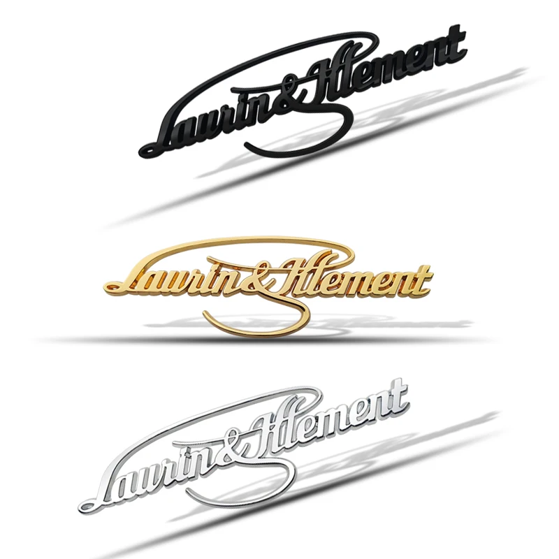 Металлическая Автомобильная наклейка L &amp K с эмблемой для корпуса Skoda Laurin k17 Logo