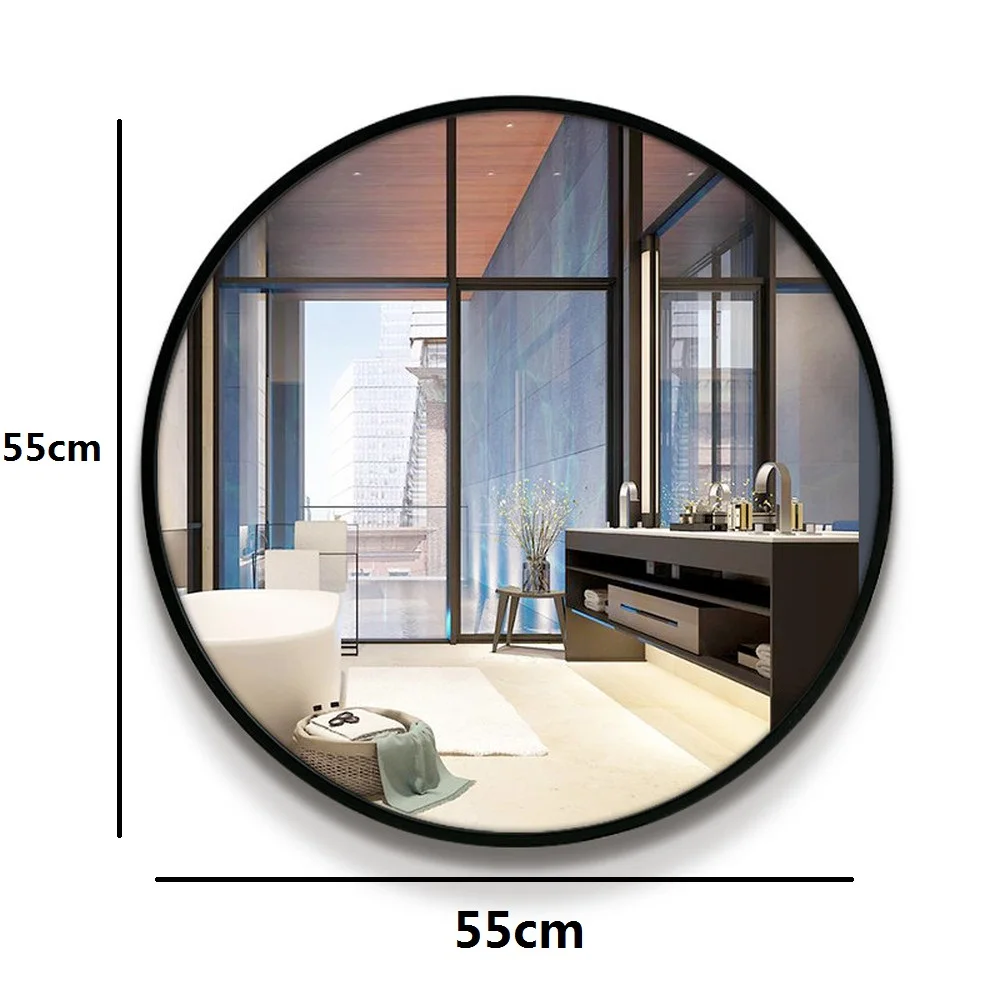

A1 Bathroom mirror toilet wall mirror Chinese style circular wall mounted bedroom living room toilet make up mirror wx8221848