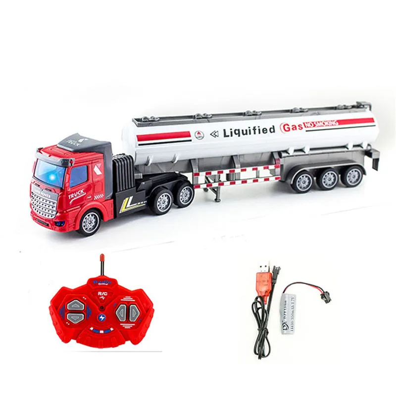 1:48 36Cm Big Rc Truck Model 27 Mhz Wireless Remote Control Dump Transporter Container Car Toys for Boy Kid Child | Игрушки и хобби