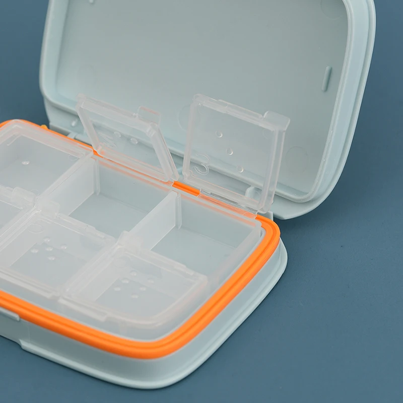 

6 Grids Pill Box Organizer Medicine Tablet Dispenser 4/6 Grid Pill Box Compartment Travel Pill Case Organizer Candy Box