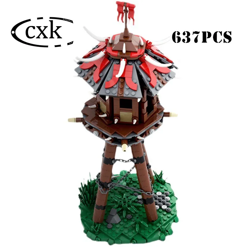 Новый набор городская улица вид игры фантазия орка башня MOC 57715 Творческий замок