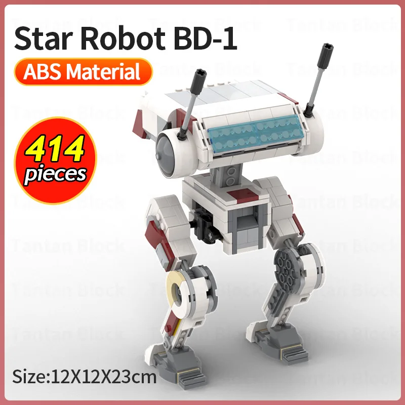 

Star Movie Figures Space Robot MOC-33499 Fallen Order BD-1 Model Assembly Building Blocks Kids DIY Bricks Toy Birthday Xmas Gift