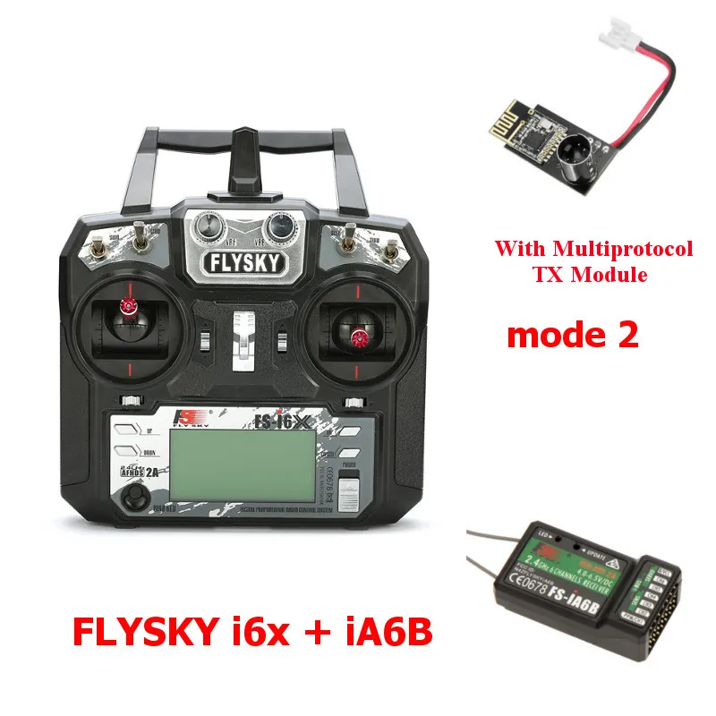 FLYSKY FS-i6X i6X 10CH 2,4 ГГц AFHDS 2A передатчика радиоуправляемой модели к компьютеру с X6B iA6B A8S приемник для RC Qaud небольшой гоночны - Цвет: M2 IA6B w TX Module