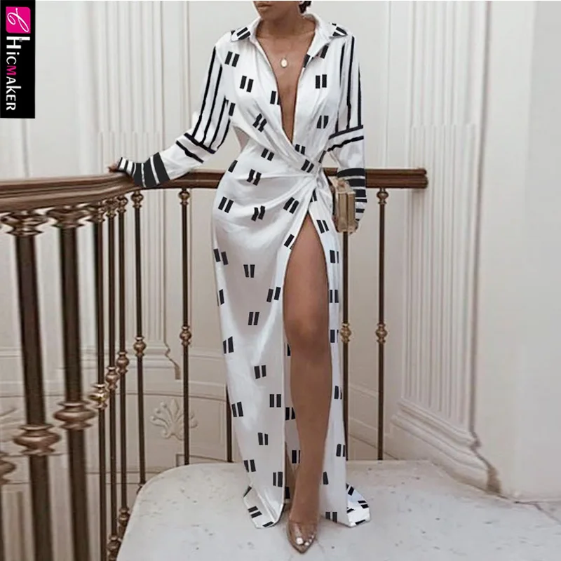 Женское платье рубашка с принтом скрученного дизайна шикарное v образным вырезом
